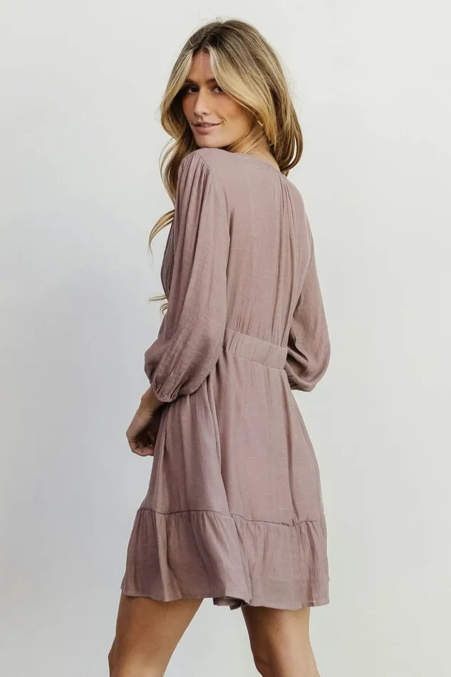 Baltic Born Short Dresses Amelia Boho Mini Dress Dusty Lavender 8211 Women Baltic Born Short Dresses Amelia Boho Mini Dress Dusty Lavender 8211 Women