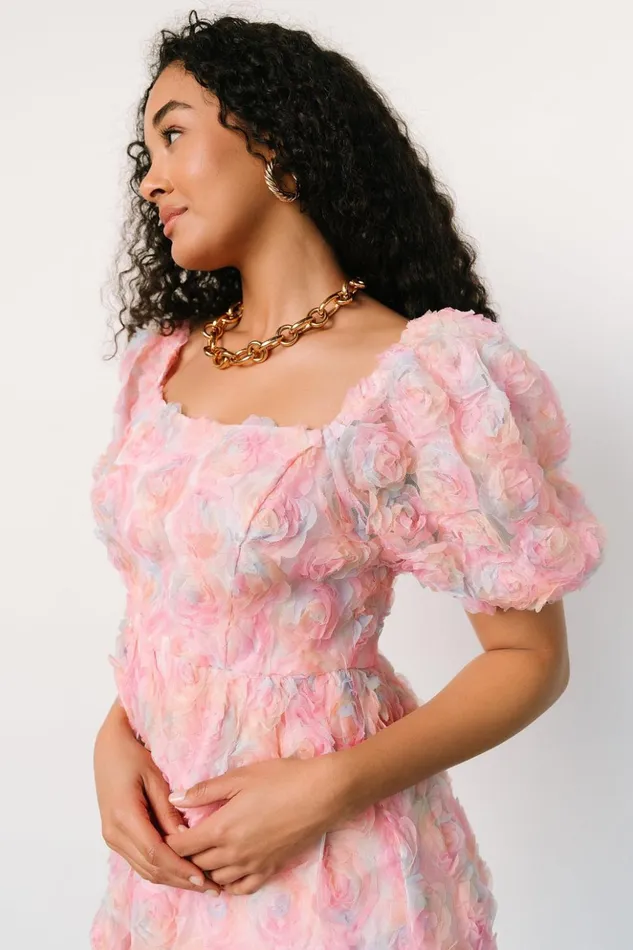 Baltic Born Short Dresses Bette Mini Dress Pink Floral 8211 Women Baltic Born Short Dresses Bette Mini Dress Pink Floral 8211 Women