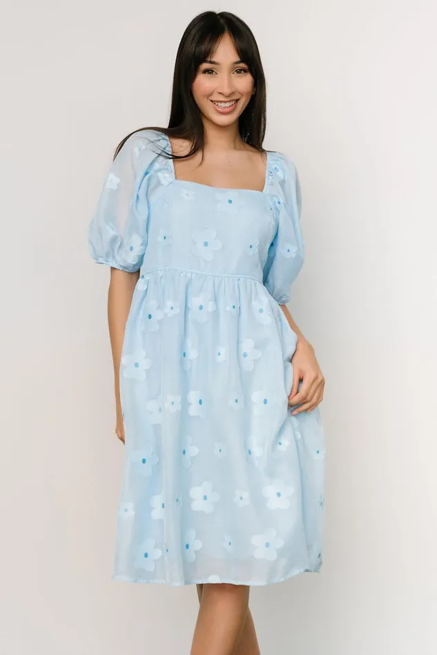 Baltic Born Short Dresses Daisy Short Dress Blue Floral 8211 Women