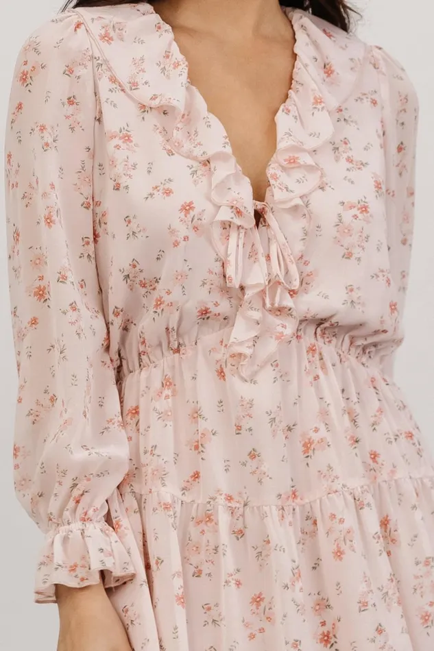 Baltic Born Short Dresses Doris Mini Dress Blush Floral 8211 Women Baltic Born Short Dresses Doris Mini Dress Blush Floral 8211 Women