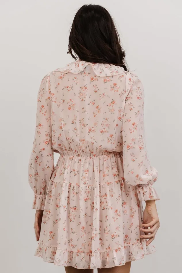 Baltic Born Short Dresses Doris Mini Dress Blush Floral 8211 Women Baltic Born Short Dresses Doris Mini Dress Blush Floral 8211 Women