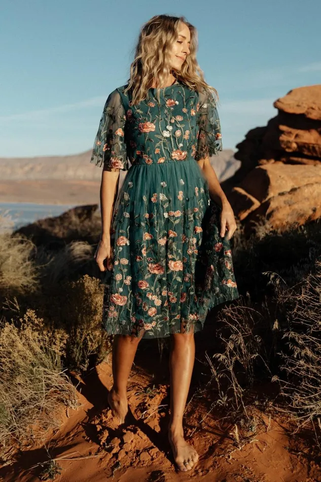 Baltic Born Short Dresses Duchess Tulle Dress Jade Garden 8211 Women Baltic Born Short Dresses Duchess Tulle Dress Jade Garden 8211 Women