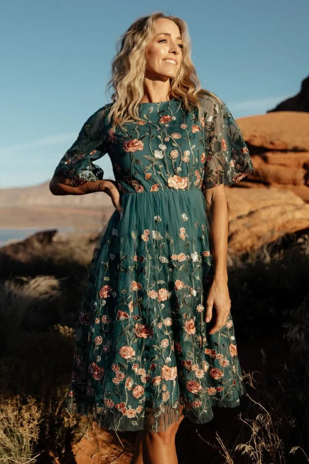 Baltic Born Short Dresses Duchess Tulle Dress Jade Garden 8211 Women Baltic Born Short Dresses Duchess Tulle Dress Jade Garden 8211 Women