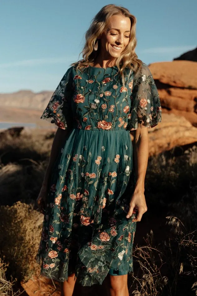 Baltic Born Short Dresses Duchess Tulle Dress Jade Garden 8211 Women Baltic Born Short Dresses Duchess Tulle Dress Jade Garden 8211 Women
