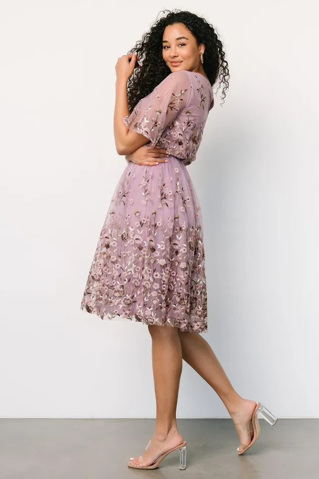 Baltic Born Short Dresses Duchess Tulle Dress Lilac Garden 8211 Women Baltic Born Short Dresses Duchess Tulle Dress Lilac Garden 8211 Women