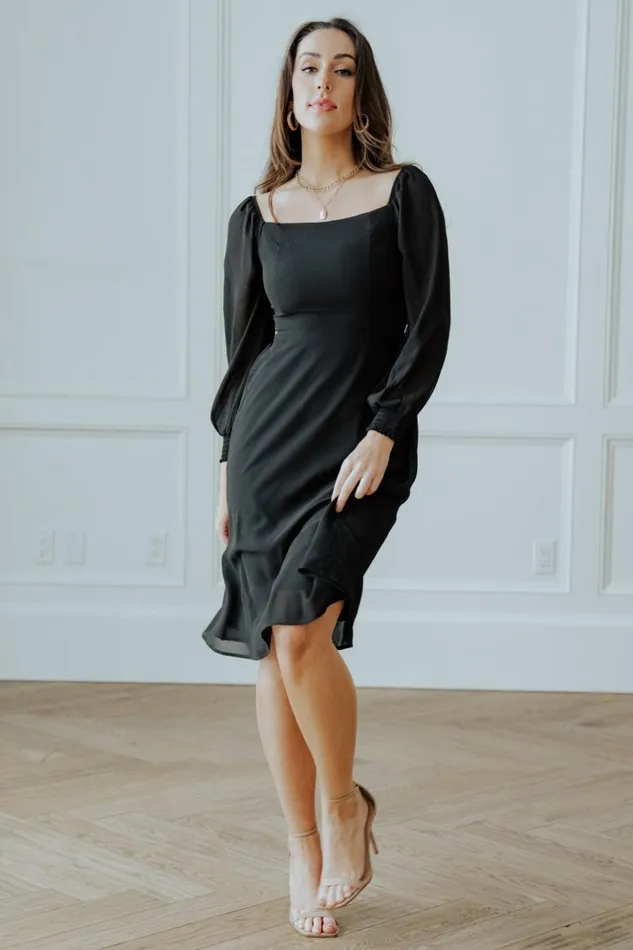 Baltic Born Short Dresses Elise Short Dress Black 8211 Women Baltic Born Short Dresses Elise Short Dress Black 8211 Women