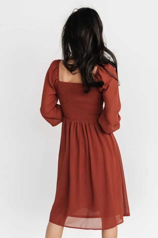 Baltic Born Short Dresses Elise Short Dress Cinnamon 8211 Women Baltic Born Short Dresses Elise Short Dress Cinnamon 8211 Women