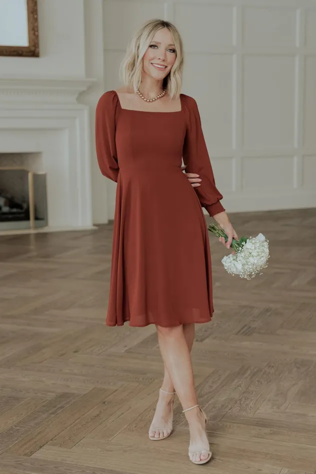 Baltic Born Short Dresses Elise Short Dress Cinnamon 8211 Women Baltic Born Short Dresses Elise Short Dress Cinnamon 8211 Women