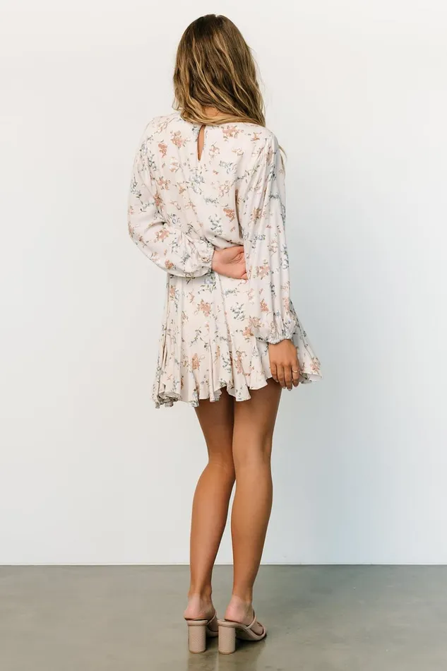Baltic Born Short Dresses Galia Mini Dress Beige Floral 8211 Women Baltic Born Short Dresses Galia Mini Dress Beige Floral 8211 Women