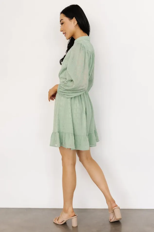 Baltic Born Short Dresses Harmony Embossed Dress Sage 8211 Women Baltic Born Short Dresses Harmony Embossed Dress Sage 8211 Women