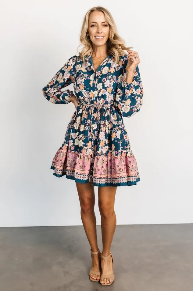 Baltic Born Short Dresses Jane Short Dress Jade Multi 8211 Women