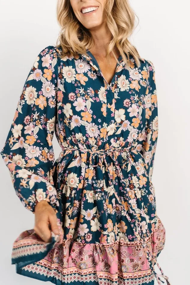 Baltic Born Short Dresses Jane Short Dress Jade Multi 8211 Women Baltic Born Short Dresses Jane Short Dress Jade Multi 8211 Women