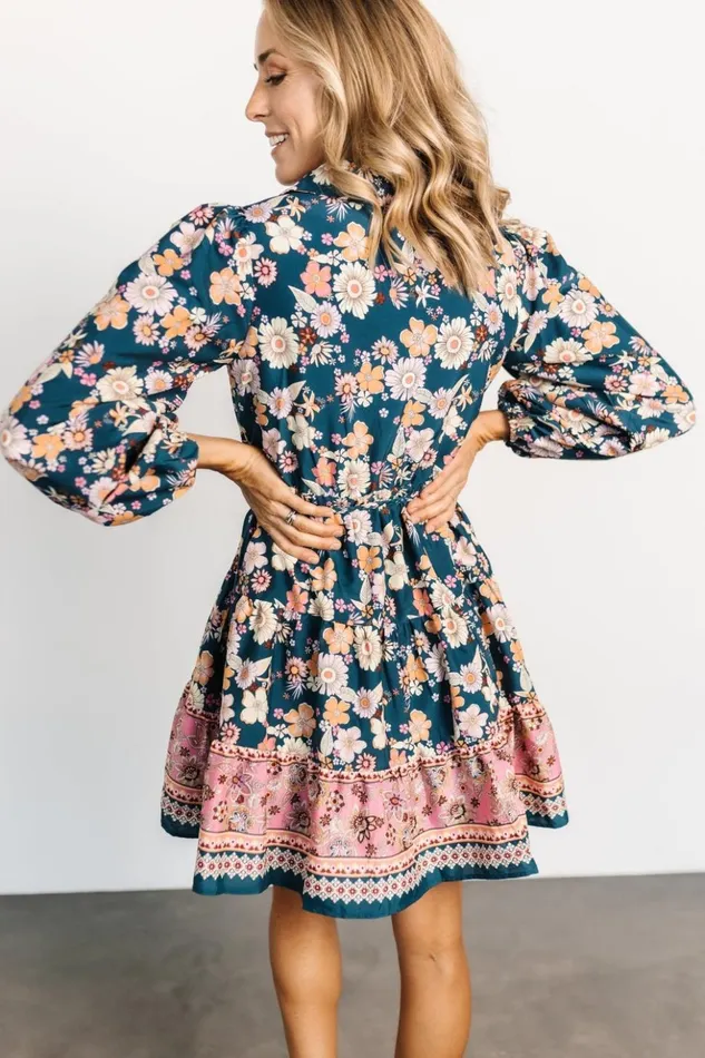 Baltic Born Short Dresses Jane Short Dress Jade Multi 8211 Women Baltic Born Short Dresses Jane Short Dress Jade Multi 8211 Women