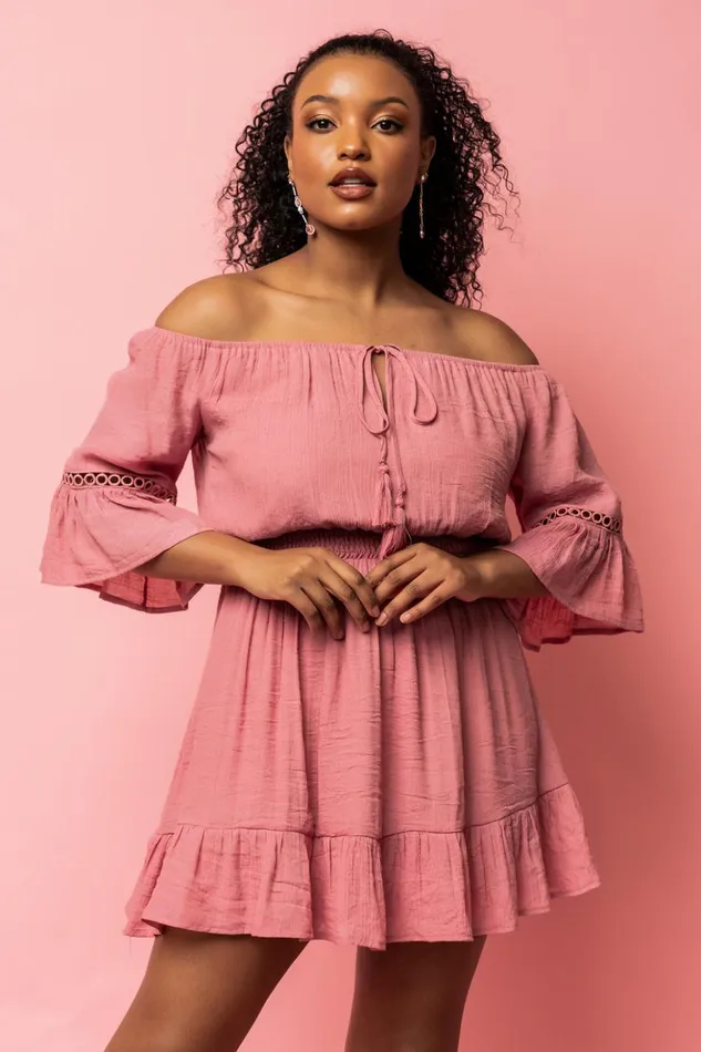 Baltic Born Short Dresses Magnolia Off Shoulder Mini Dress Rose 8211 Women Baltic Born Short Dresses Magnolia Off Shoulder Mini Dress Rose 8211 Women