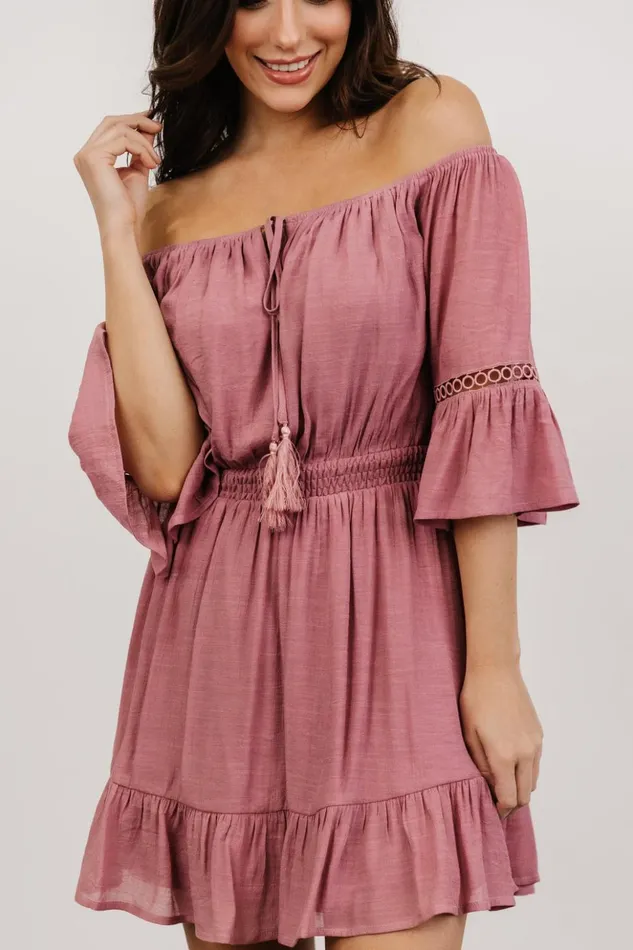Baltic Born Short Dresses Magnolia Off Shoulder Mini Dress Rose 8211 Women Baltic Born Short Dresses Magnolia Off Shoulder Mini Dress Rose 8211 Women
