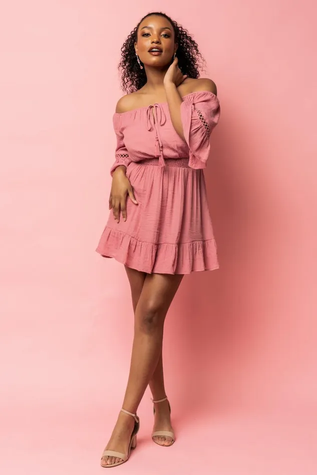 Baltic Born Short Dresses Magnolia Off Shoulder Mini Dress Rose 8211 Women Baltic Born Short Dresses Magnolia Off Shoulder Mini Dress Rose 8211 Women