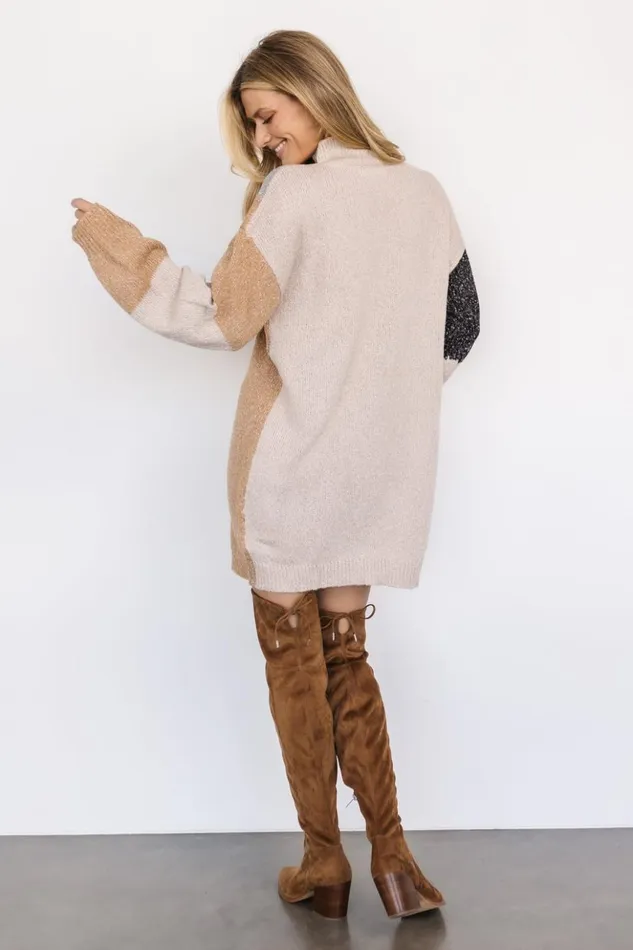 Baltic Born Short Dresses Omaha Sweater Dress Oatmeal Gray 8211 Women Baltic Born Short Dresses Omaha Sweater Dress Oatmeal Gray 8211 Women
