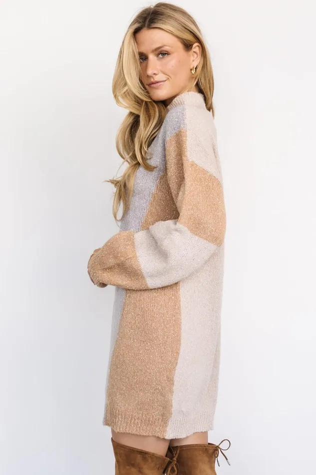 Baltic Born Short Dresses Omaha Sweater Dress Oatmeal Gray 8211 Women Baltic Born Short Dresses Omaha Sweater Dress Oatmeal Gray 8211 Women