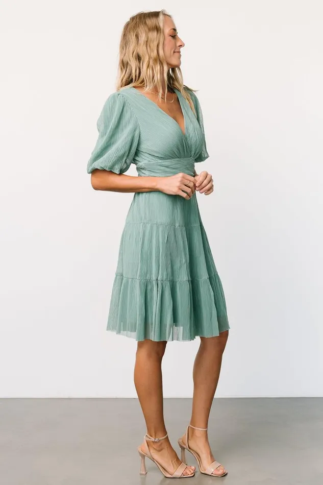 Baltic Born Short Dresses Patrice Short Dress Dusty Green 8211 Women Baltic Born Short Dresses Patrice Short Dress Dusty Green 8211 Women