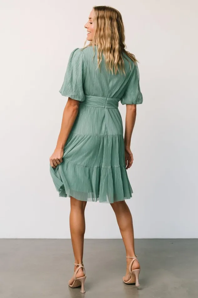 Baltic Born Short Dresses Patrice Short Dress Dusty Green 8211 Women Baltic Born Short Dresses Patrice Short Dress Dusty Green 8211 Women