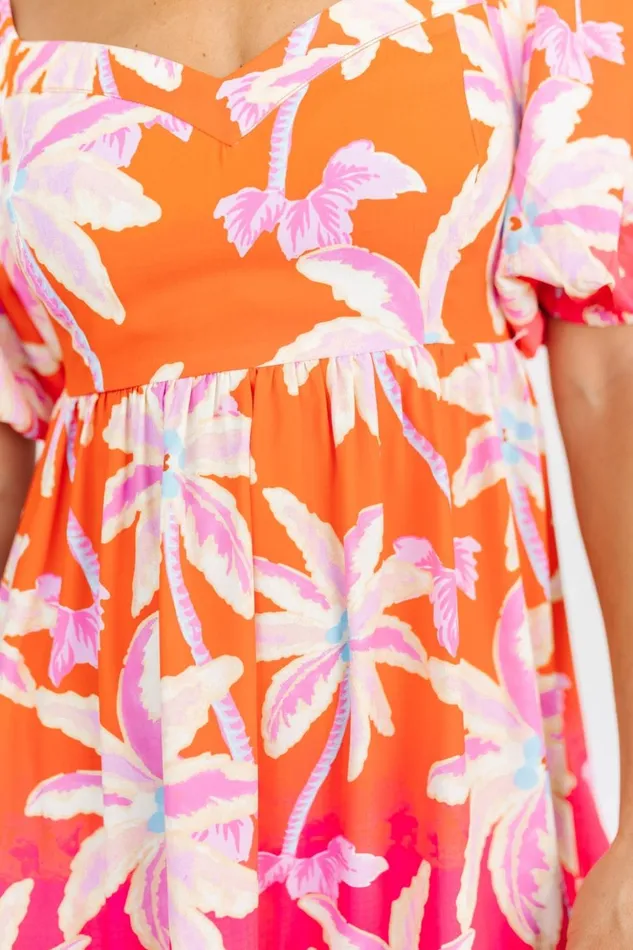 Baltic Born Short Dresses Primavera Short Dress Orange Pink Multi 8211 Women Baltic Born Short Dresses Primavera Short Dress Orange Pink Multi 8211 Women