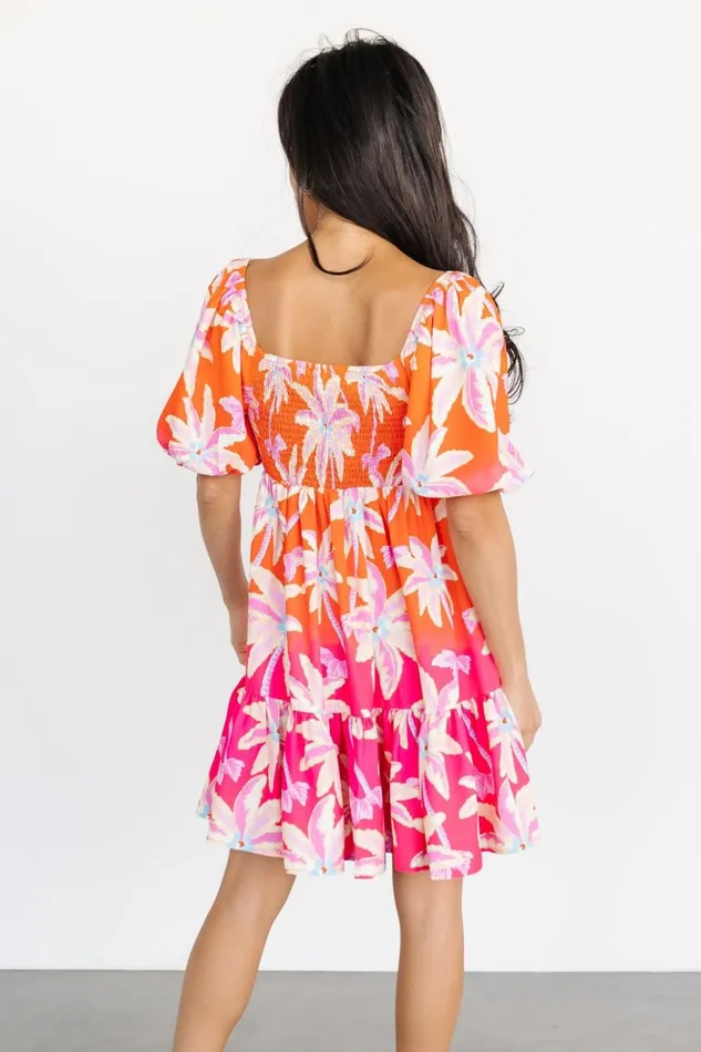 Baltic Born Short Dresses Primavera Short Dress Orange Pink Multi 8211 Women Baltic Born Short Dresses Primavera Short Dress Orange Pink Multi 8211 Women