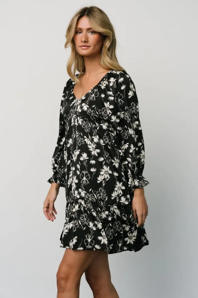 Baltic Born Short Dresses Rosie Mini Dress Black Off White 8211 Women Baltic Born Short Dresses Rosie Mini Dress Black Off White 8211 Women