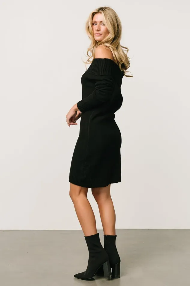 Baltic Born Short Dresses Saga Mini Sweater Dress Black 8211 Women Baltic Born Short Dresses Saga Mini Sweater Dress Black 8211 Women