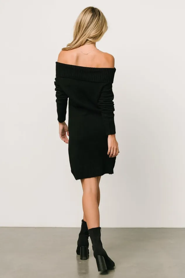 Baltic Born Short Dresses Saga Mini Sweater Dress Black 8211 Women Baltic Born Short Dresses Saga Mini Sweater Dress Black 8211 Women
