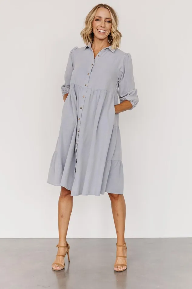 Baltic Born Short Dresses Sari Babydoll Dress Light Denim 8211 Women