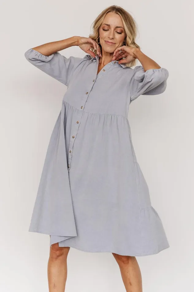 Baltic Born Short Dresses Sari Babydoll Dress Light Denim 8211 Women Baltic Born Short Dresses Sari Babydoll Dress Light Denim 8211 Women