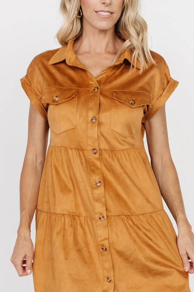 Baltic Born Short Dresses Shayla Button Down Short Dress Camel 8211 Women Baltic Born Short Dresses Shayla Button Down Short Dress Camel 8211 Women
