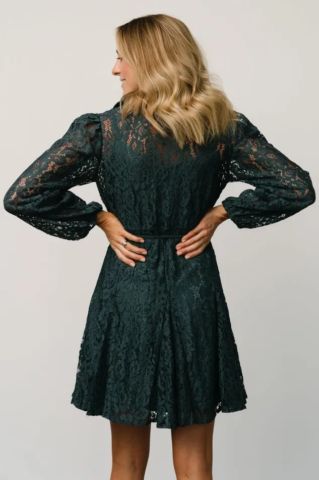 Baltic Born Short Dresses Stefan Lace Short Dress Jade 8211 Women Baltic Born Short Dresses Stefan Lace Short Dress Jade 8211 Women