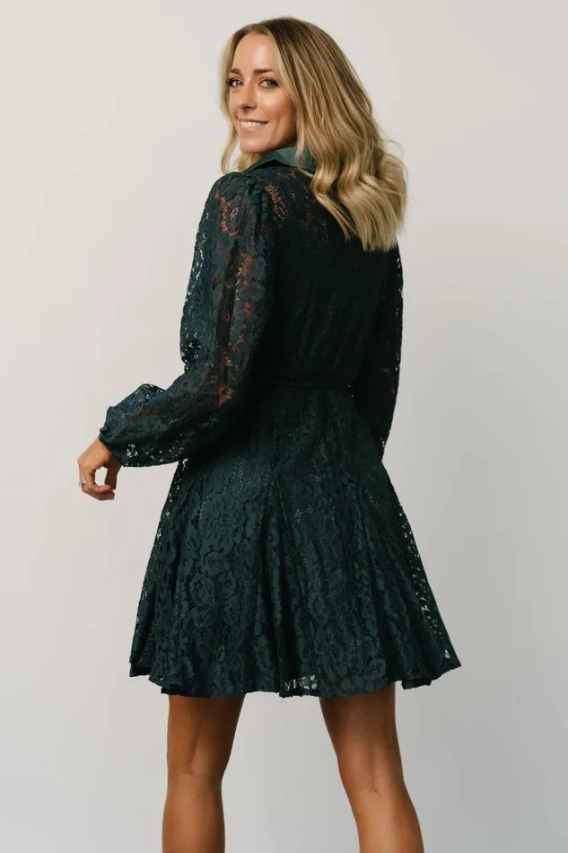 Baltic Born Short Dresses Stefan Lace Short Dress Jade 8211 Women Baltic Born Short Dresses Stefan Lace Short Dress Jade 8211 Women