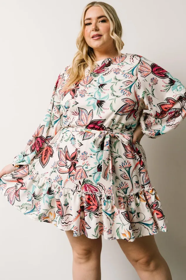 Baltic Born Short Dresses Tally Mini Dress Off White Multi Print 8211 Women Baltic Born Short Dresses Tally Mini Dress Off White Multi Print 8211 Women