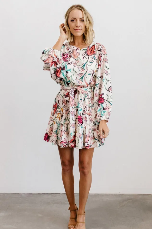 Baltic Born Short Dresses Tally Mini Dress Off White Multi Print 8211 Women Baltic Born Short Dresses Tally Mini Dress Off White Multi Print 8211 Women