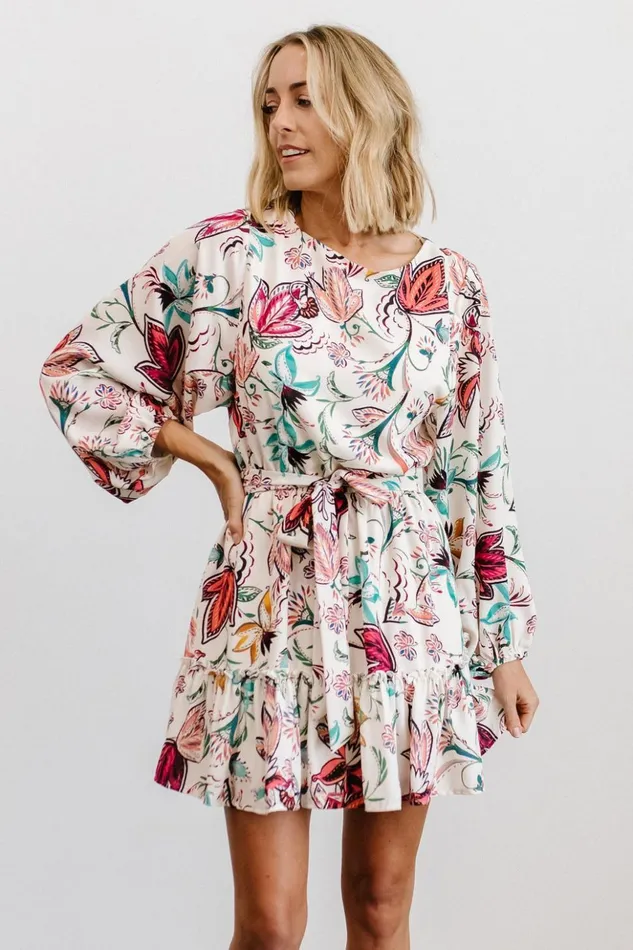 Baltic Born Short Dresses Tally Mini Dress Off White Multi Print 8211 Women Baltic Born Short Dresses Tally Mini Dress Off White Multi Print 8211 Women