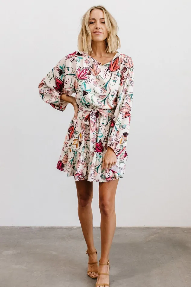 Baltic Born Short Dresses Tally Mini Dress Off White Multi Print 8211 Women Baltic Born Short Dresses Tally Mini Dress Off White Multi Print 8211 Women