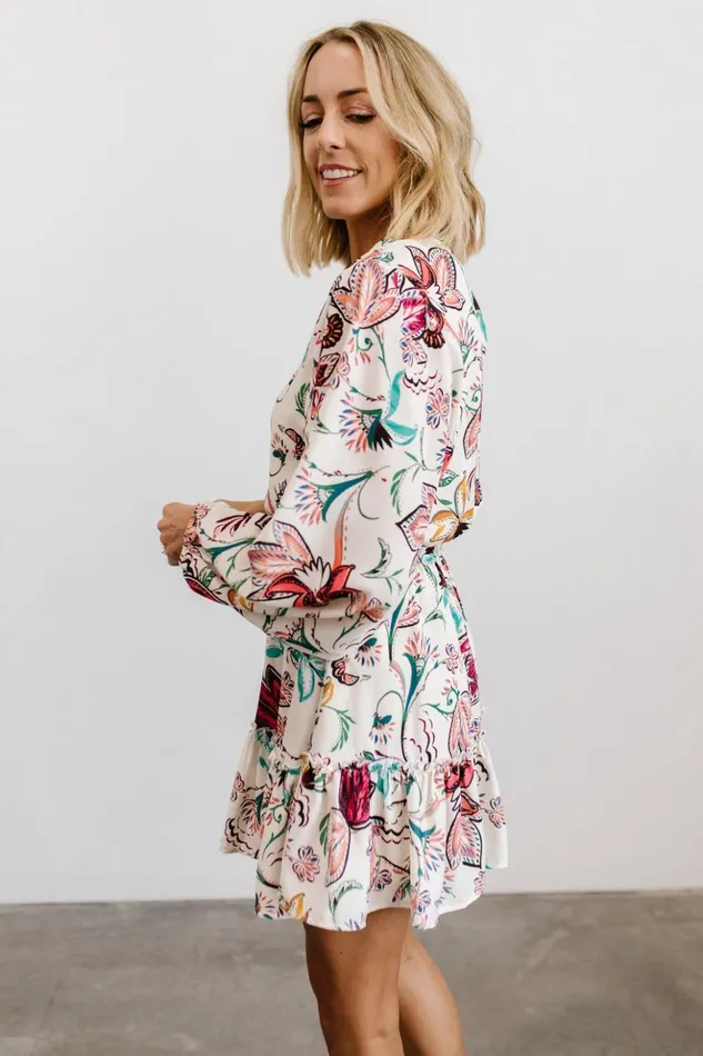 Baltic Born Short Dresses Tally Mini Dress Off White Multi Print 8211 Women Baltic Born Short Dresses Tally Mini Dress Off White Multi Print 8211 Women