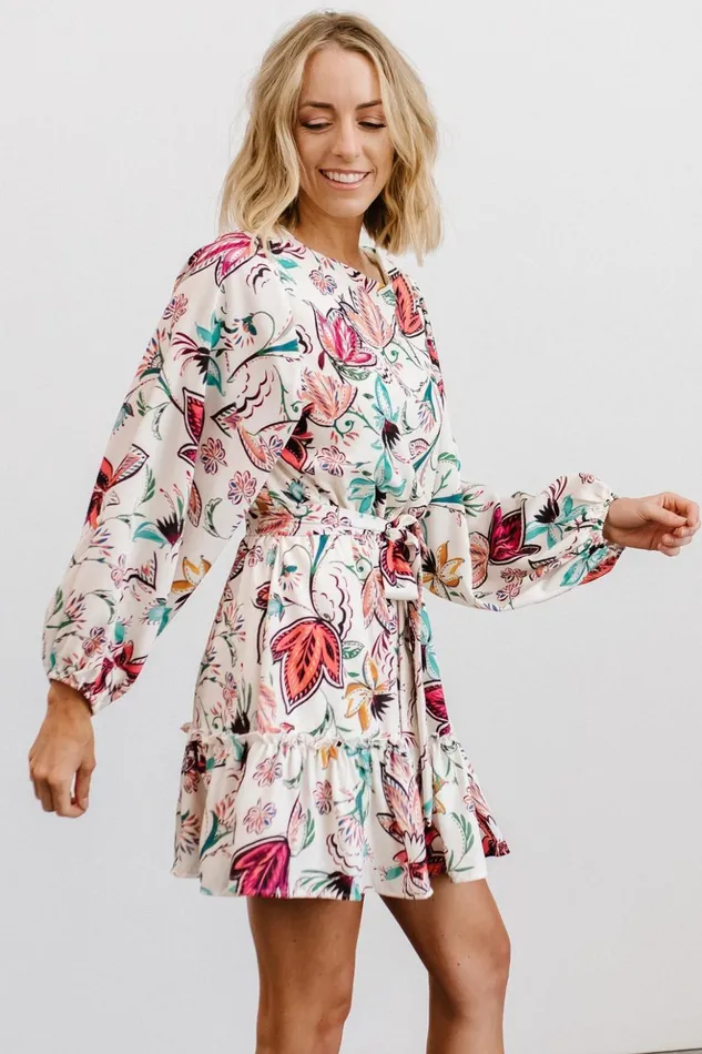 Baltic Born Short Dresses Tally Mini Dress Off White Multi Print 8211 Women Baltic Born Short Dresses Tally Mini Dress Off White Multi Print 8211 Women