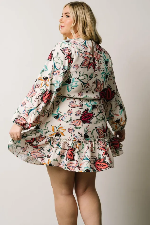 Baltic Born Short Dresses Tally Mini Dress Off White Multi Print 8211 Women Baltic Born Short Dresses Tally Mini Dress Off White Multi Print 8211 Women