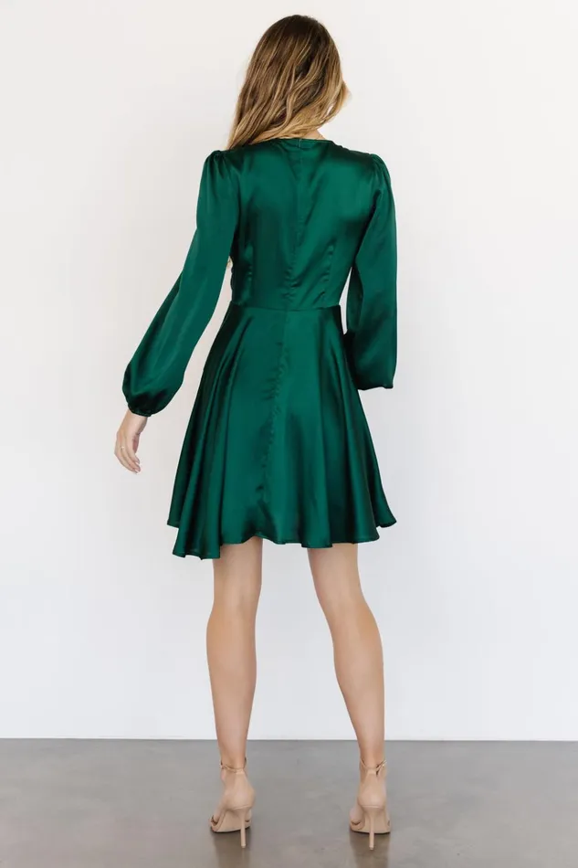 Baltic Born Short Dresses Woodbury Satin Mini Dress Green 8211 Women Baltic Born Short Dresses Woodbury Satin Mini Dress Green 8211 Women