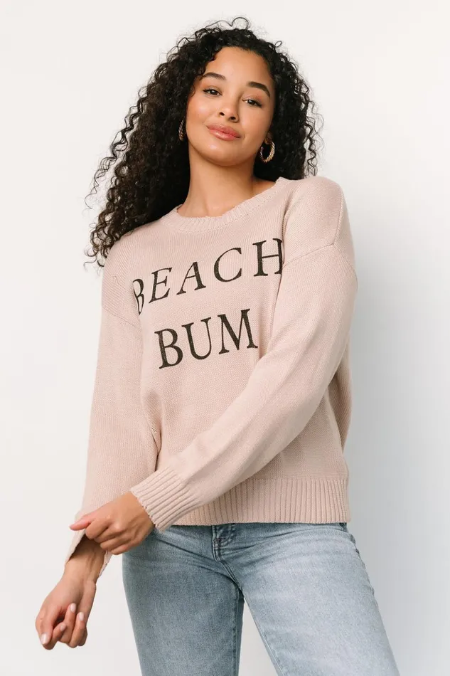 Baltic Born Sweaters Beach Bum Knit Sweater Top Sand 8211 Women Baltic Born Sweaters Beach Bum Knit Sweater Top Sand 8211 Women