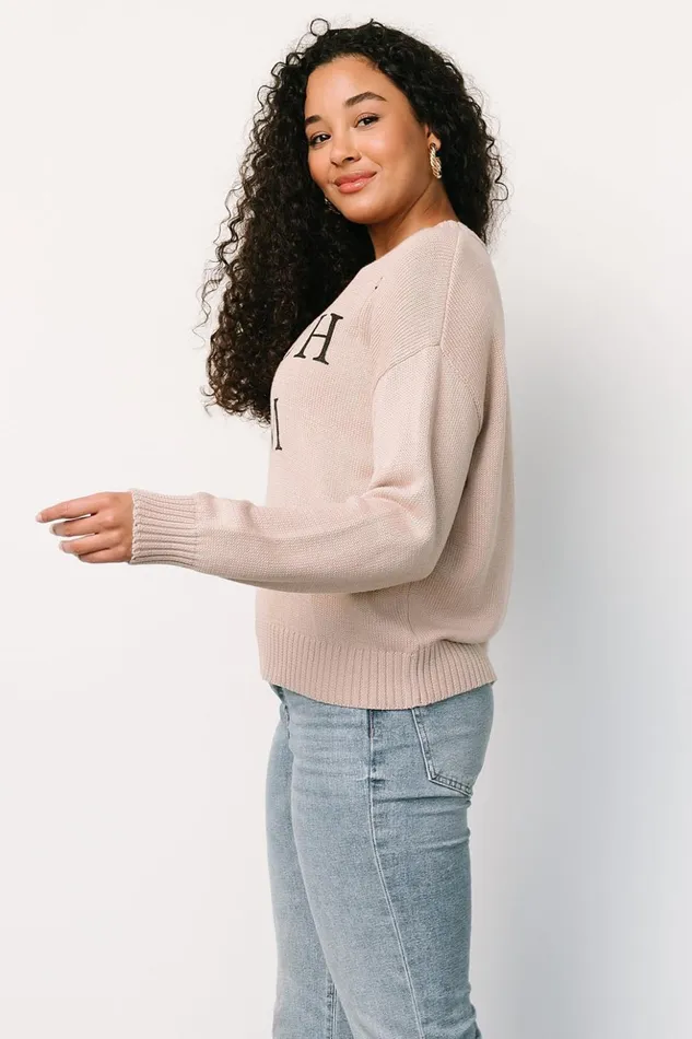 Baltic Born Sweaters Beach Bum Knit Sweater Top Sand 8211 Women Baltic Born Sweaters Beach Bum Knit Sweater Top Sand 8211 Women