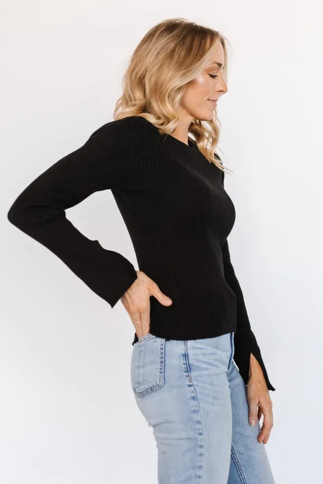 Baltic Born Sweaters Dominic Sweater Top Black 8211 Women Baltic Born Sweaters Dominic Sweater Top Black 8211 Women