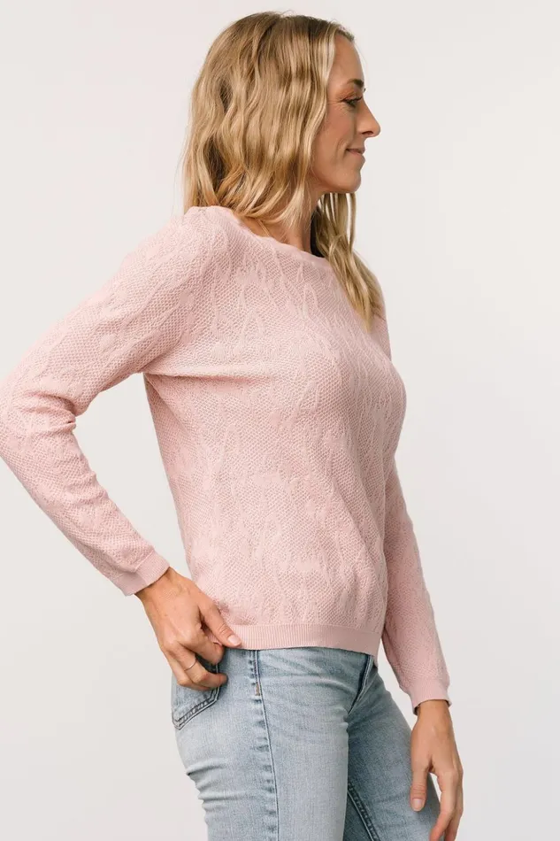 Baltic Born Sweaters Francesca Knit Sweater Top Blush 8211 Women Baltic Born Sweaters Francesca Knit Sweater Top Blush 8211 Women