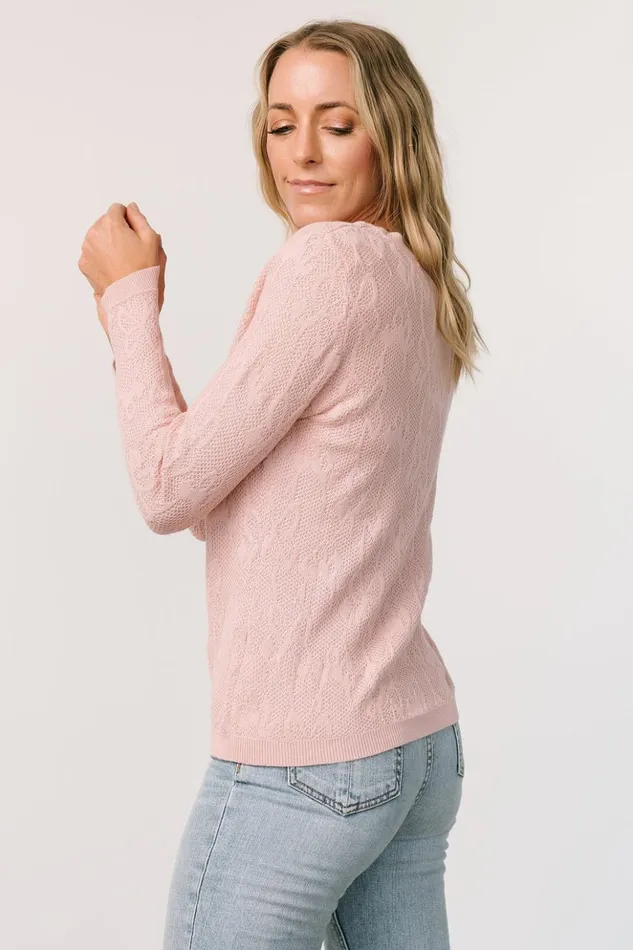 Baltic Born Sweaters Francesca Knit Sweater Top Blush 8211 Women Baltic Born Sweaters Francesca Knit Sweater Top Blush 8211 Women