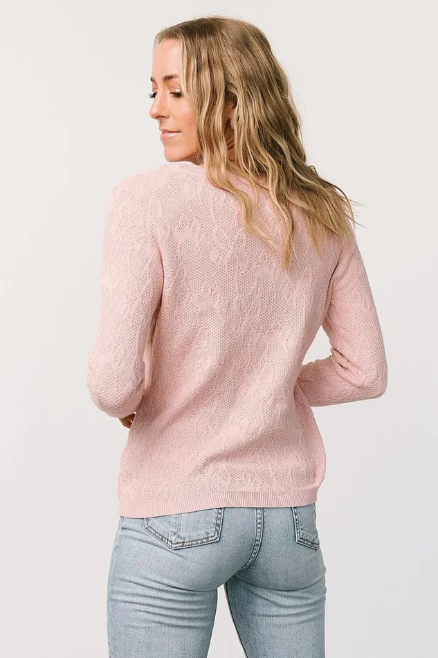 Baltic Born Sweaters Francesca Knit Sweater Top Blush 8211 Women Baltic Born Sweaters Francesca Knit Sweater Top Blush 8211 Women