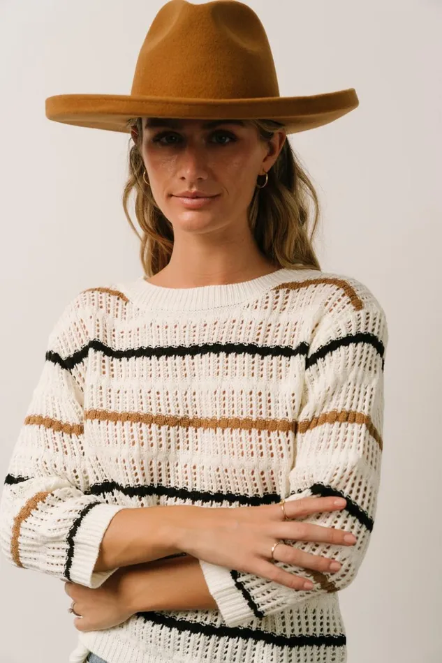 Baltic Born Sweaters Sundance Knit Sweater Top Ivory Multi Stripe 8211 Women Baltic Born Sweaters Sundance Knit Sweater Top Ivory Multi Stripe 8211 Women