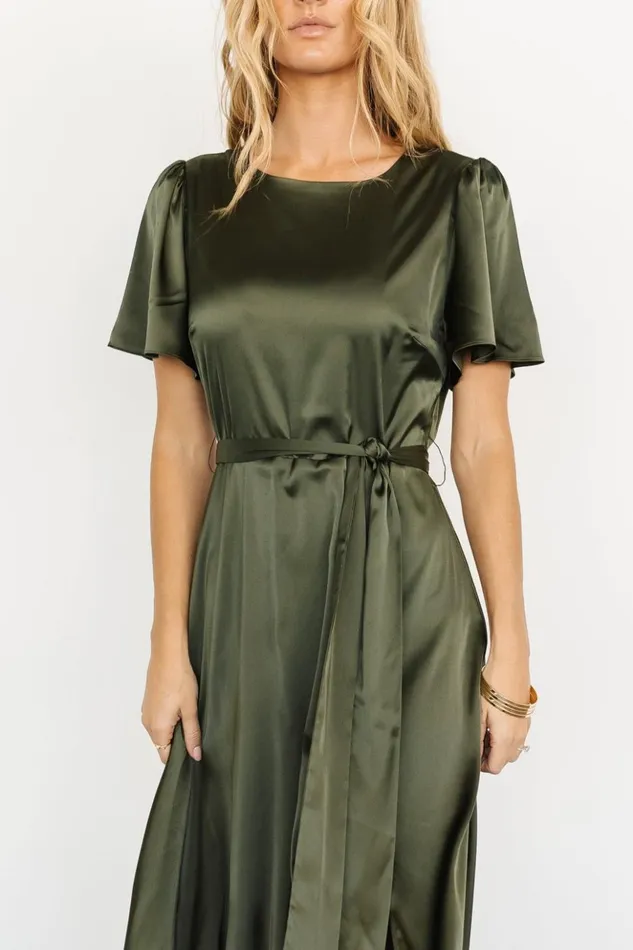 Baltic Born The Guest Edit Agnes Satin Maxi Dress Juniper Green 8211 Women Baltic Born The Guest Edit Agnes Satin Maxi Dress Juniper Green 8211 Women